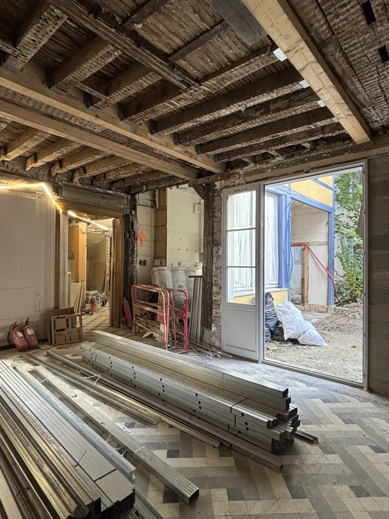 Chantier de construction en cours - Ext&eacute;rieur