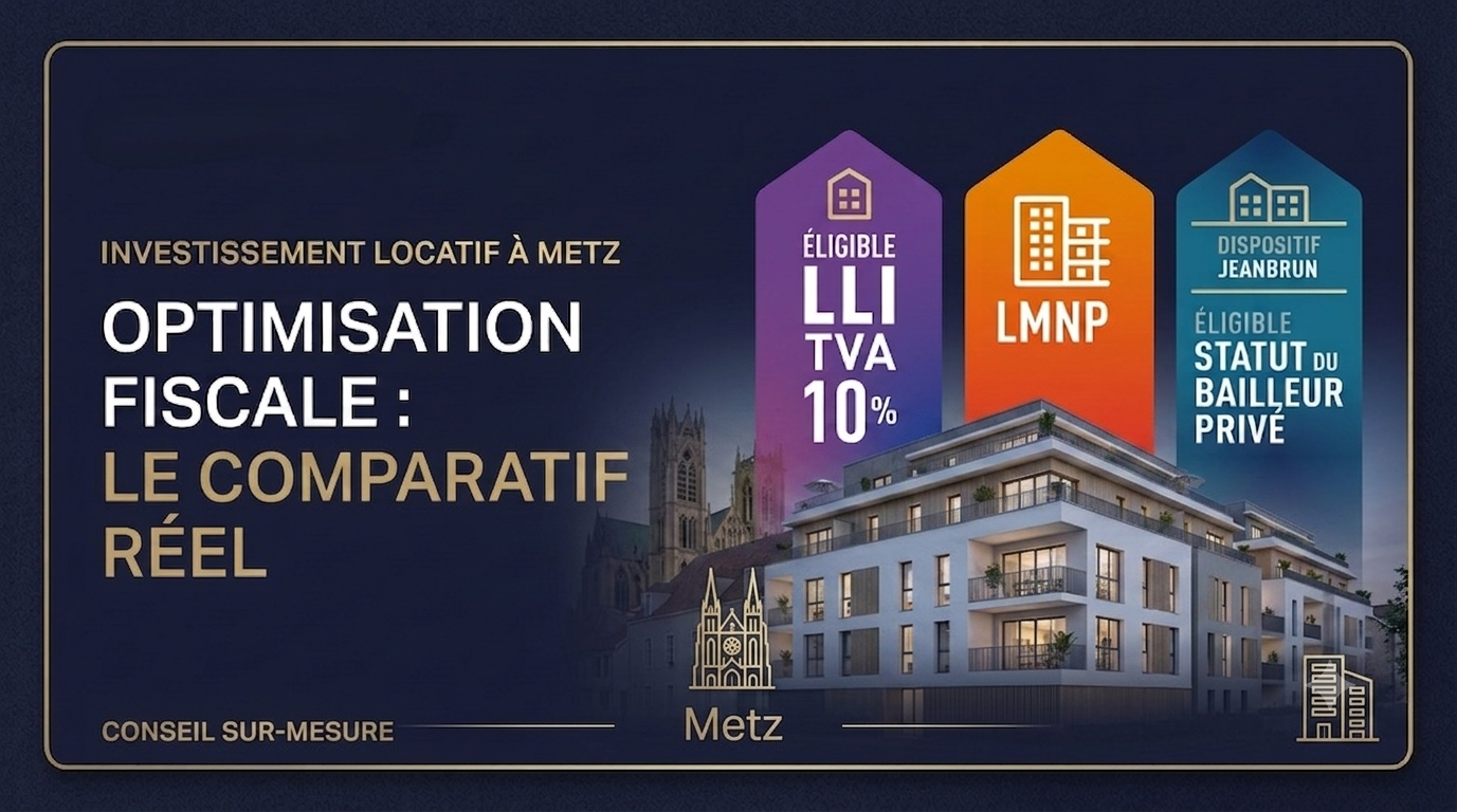 Investissement locatif défiscalisé : LMNP; LLI Bailleur privé à Metz